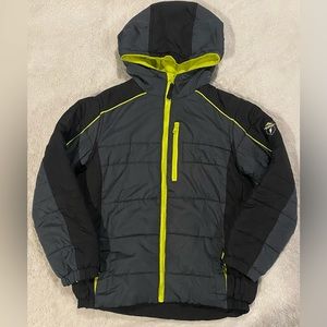 Protection System Boys Size 8 Hooded Winter Puffer Coat Jacket Full Front Zipper